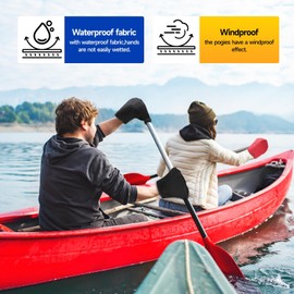 Tontron Sunscreen UV Protection Paddling Pogies for Rafting,SUP and Stand Up Paddling (Red)