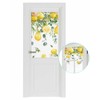 Azoamafa Lemon Door Curtain Blackout, Summer Farm Eucalyptus Leaf Lemon