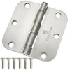 Cauldham (24 Pack) Heavy-Duty 3-1/2" Interior Door Hinges with 5/8"