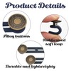 6 Stück Hosenbund-Erweiterung,Hosenknopf-Verlängerung,Elastische Metall-Knopfverlängerung für Hosen, Hosenbund-Verlängerung, Hosenknopf-Verlängerung Bunddehner,für Umstandsmode