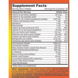 JD Naturals JOINT MATRIX (SUPER JOINT FORMULA) X 90 TABLETS