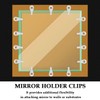 Aifeier ET 20 Pieces Glass Retainer Clips Kit 4mm Plastic