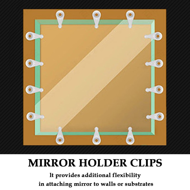 Aifeier ET 20 Pieces Glass Retainer Clips Kit 4mm Plastic