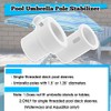 VORIPO Pool Umbrella Pole Stabilizer Sleeve Adapter for Baja Deck