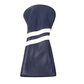 Golf Headcover Driver DR Cover Waterproof with Conversion Doug Solid Color Single Item (Navy Blue)