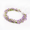Yili Maizi Babys Breath Flower Headband with Green Leaf Bohemian