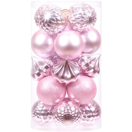 Sea Team Christmas Tree Bauble Set, 60 mm / 2.36", Fine Decorative Items with Colourful & Sparkling Christmas Tree Decoration Theme, 41 Pieces