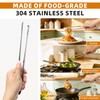 2 Pack Pasta Strainer Baskets with Wooden Handles & Cooking