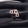 Geo Modern Fashion Ring for Women by Ginger Lyne |Rose