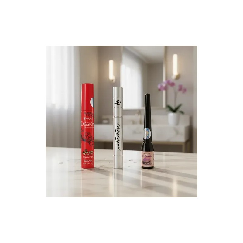 Sexy Eyes 4ml Rimel Pasión Prosa Y Delineador Tintero Prosa