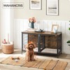MAHANCRIS Dog Crate Furniture for 2 Dogs, 43.3" Dog Kennel