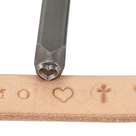 Mogokoyo Metal Punch Stamp Punch Tool for DIY Handmade Wood Soft Metal Clay (Heart)