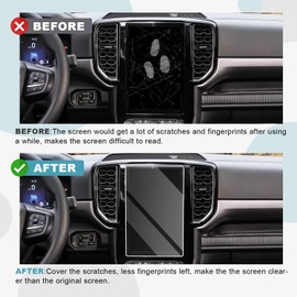 CDEFG for 2024 Ford Ranger 10-Inch Screen Protector for 2024 Ford Ranger XLT XL Tempered Glass Screen Protector Foils 2024 Ranger Navigation Radio Touch Screen Display Protector 2024 Ranger XLT XL Accessories (Tempered Glass for 10")