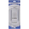 Plymor White Vinyl Finish Wall Mountable Plate Hanger, 8" H