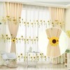 Ayygift 1 Pair Sunflower Curtain Magnetic Tiebacks Non-woven Fabric Countryside