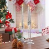 10 Inch Silver Spiral Taper Candles Set for Holiday Decor,