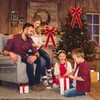 2 Pack Large Red Christmas Bows Outdoor Decorations,11”x 20” Velvet