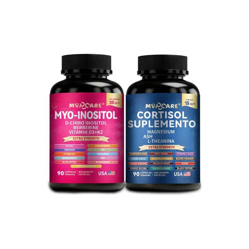 20 In1 Inositol Y 15 In 1 Cortisol 180cáps Cortisol