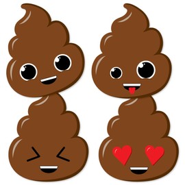 Big Dot of Happiness Party 'Til You're Pooped - Poop Decorations DIY Poop Emoji Party Essentials - Set of 20