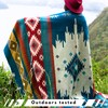 Alpaca Wool Throw Blanket, Native Design Wool Blanket, Throw Aztec