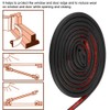 10m D Type Rubber Seal Strips for Window Door Trunk