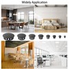320Pcs 8 Sizes Black Plugs Hole Plastic Hole Plugs Hole