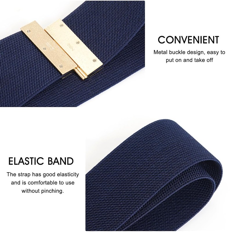 MESU Stretchy Belts for Women Elastic Wide Waist Belt for