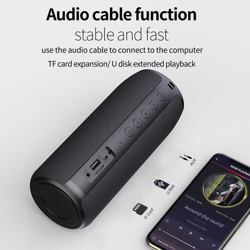 ZEALOT S51 Red Portable Bluetooth Speaker Outdoor 10W TWS Connection