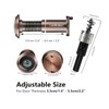 TOGU 220-degree Solid Brass Peep Holes for Door with 16mm