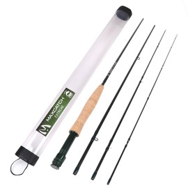 M MAXIMUMCATCH Maxcatch Extreme Graphite Fly Fishing Rod 4-Piece 9 Feet with IM7 Carbon Blank, Hard Chromed Guides, A Cork Gripï¼Size:3/4/5/6/8wtï¼ (Extreme Rod, 9ft 10weight)