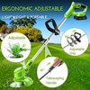 JYINRXI Cordless Weed Wacker Electric,21V Stringless Battery Powered Weed Trimmer