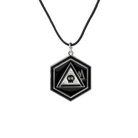 GAUEIOUR Murder Uzi Drone Skull Pendant, Cool Metal Chain for Men Women, Cartoon Fashion Necklace, Costume Accessories, Copper