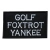 TrendyLuz Golf Foxtrot Yankee GFY Embroidered Hook & Loop Tactical Morale Patch