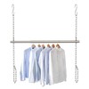 Hanging Closet Rod, Adjustable Width and Height Closet Rods Extender,