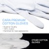 CARA Guantes de algodón eccema hidratantes, medianos, 6 pares