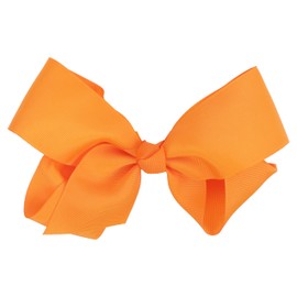 5.5 Inch Bow Clip - Light Orange