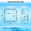 GEVEELIFE Waterproof Junction Box ABS Plastic, Outdoor Electrical Box IP67