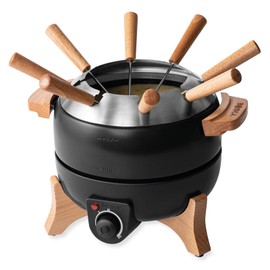 Boska Electric Fondue Set Party 2.3 L - Electric Fondue - For Cheese Fondue, Chocolate Fondue, Hotpot - Temperature Control - 2.3 Litres - Fondue Device