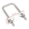 sourcing map Pack of 2 square U-bolts U-bolts U-bolts 1-3/8