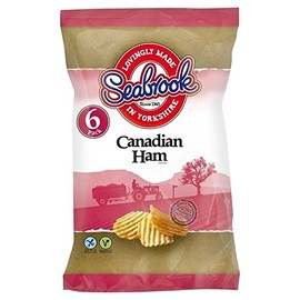 Seabrook Crinkle Cut Canadian Ham 25g x 6 per Pack - Pack of 2