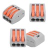 100Pcs Push Wire Wiring Connector Quick Connect Line Terminal Blocks
