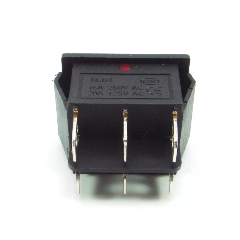 Unbranded/Generic 2 Red Rocker Switch LED Backlight ON/OFF/ON 3-Position DPDT