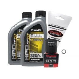 Kawasaki Cyclemax 2005-2022 OEM Kawasaki Mule 600 610 SX Full Synthetic Oil Change Kit