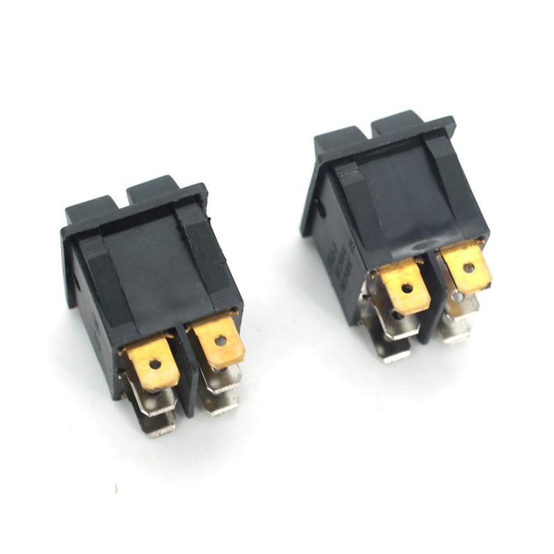OCESTORE 2Pcs AC 16A/250V 20A/125V Double Light 6 Pin SPST