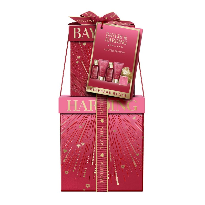 Baylis & Harding Midnight Cherry Luxury Pamper Present Gift Set