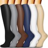 feifanshop 6 Travel Socks Support Stockings Compression Stockings Knee Socks