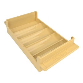 Rolled Coin Plastic Storage Tray, Half-Dollar, Beige (5 Trays)