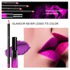Lip Liner and Lipstick Set, Matte Liquid Long-Lasting Waterproof Purple