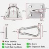 Hammock Hooks Heavy Duty 2 Pack, 1000Lbs Capacity Hammock Hanging