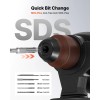 20V Battery Powered Rotary Hammer Drill 7/8 SDS-Plus Cordless Brushless